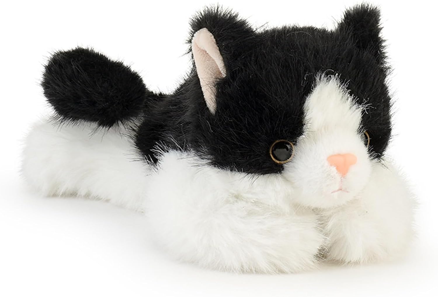 Cat Stuffed Animal 5.9" Cute Plushies Small Plush Toys Gifts for Kids Black and White