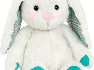toys – Bunny Stuffed Animal – Super Soft & Cozy Plush Rabbit Toy – Light Mint – 12” – Washable – Baby, Toddler, Kid – Happy Hues – Peppy-Mint Bunny,Multicolor,