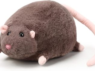10 Inch Brown Stuffed Mouse Animal Fake Rat Stuffed Animals Bulk Soft Realistic Rat Plush Cute Pranks Spoof Plush Toy for Christmas Birthday Surprise Home Decor Party Favors