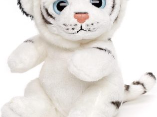- White Tiger Plushie - 16 cm (Height) - Plush Wild Animal - Plush Toy, Cuddly Toy