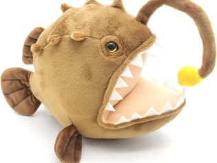 Realistic Anglerfish Stuffed Animal Doll, Simulation Anglerfish Plush Toy, Deep Sea Ocean Animal Plush, Children's Birthday Gift, Collection Decoration