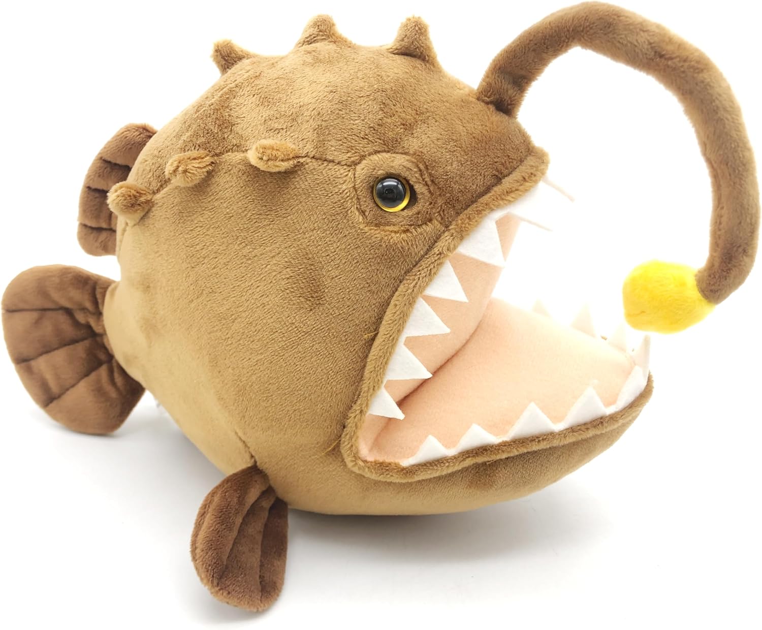 Realistic Anglerfish Stuffed Animal Doll, Simulation Anglerfish Plush Toy, Deep Sea Ocean Animal Plush, Children's Birthday Gift, Collection Decoration